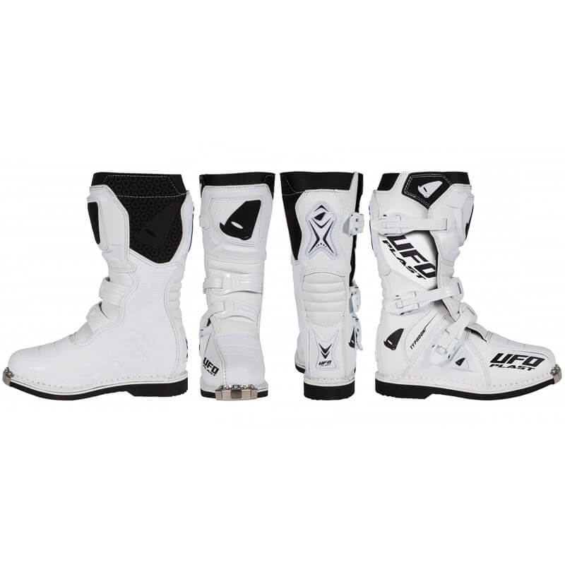 bottes enfant ufo typhoon blanc 2024 motocross