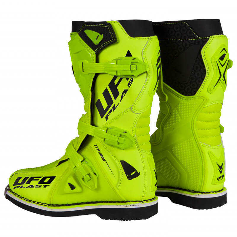 bottes enfant ufo typhoon jaune fluo 2024 cross