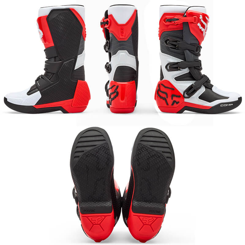 bottes enfants comp rouge fluo noir cross 2026