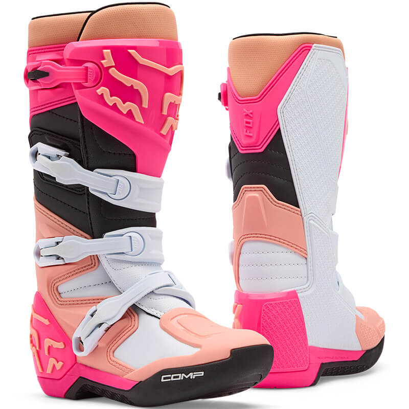 bottes femmes comp rose fluo blanc 2026