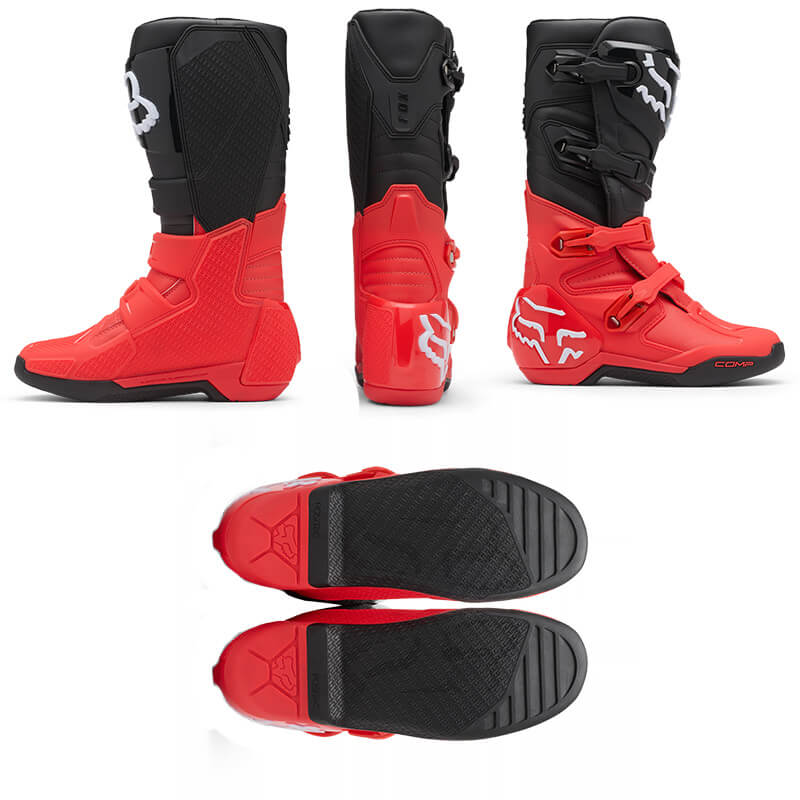 bottes fox rracing comp noir rouge 27 mx