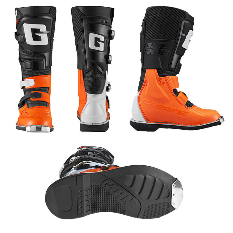 bottes gaerna gxj orange noir gris cross