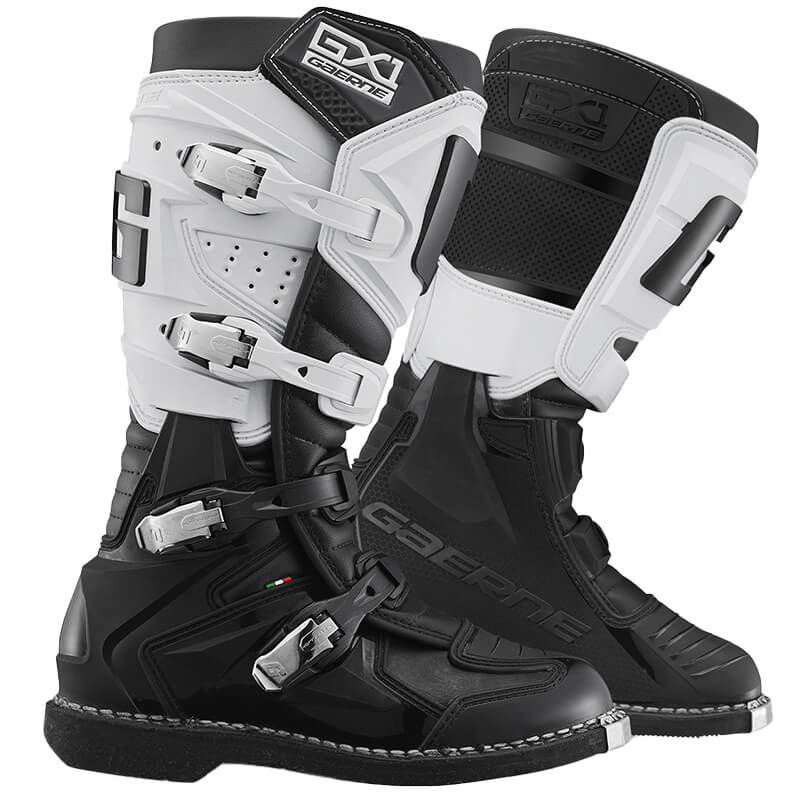 bottes gaerne GX1 noir blanc cross