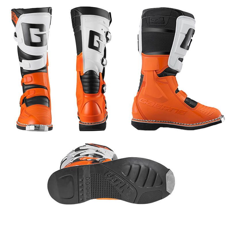 bottes gaerne GX1 orange cross mx