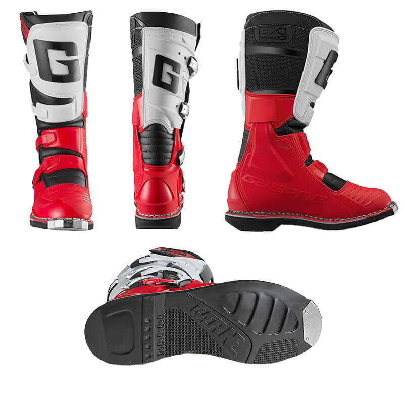 bottes gaerne GX1 rouge cross mx
