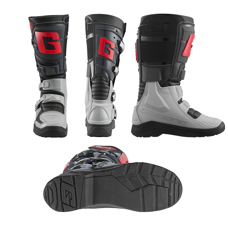 bottes gaerne gx1 evo fx gris rouge mx
