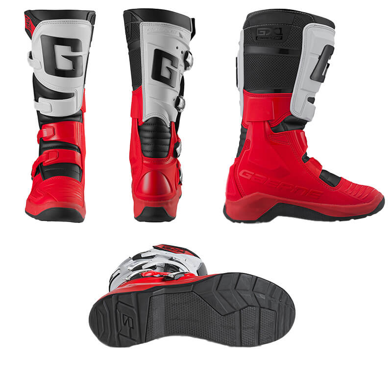 bottes gaerne gx1 evo rouge blanc mx