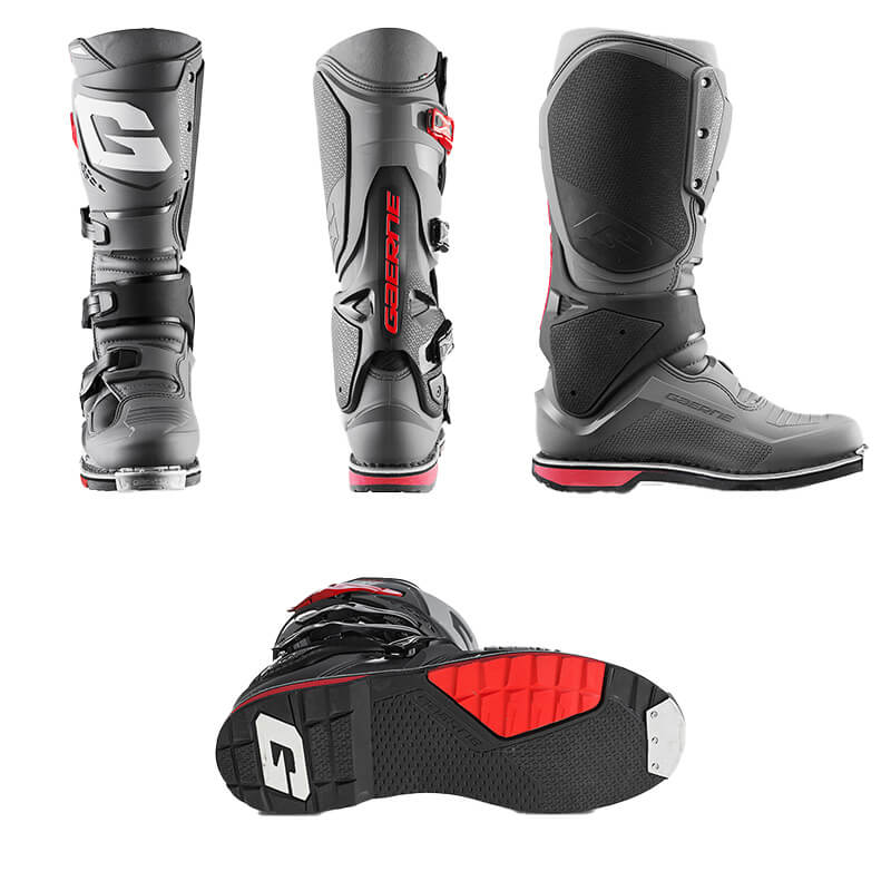 bottes gaerne motocross sg22 anthracite rouge sx 2025