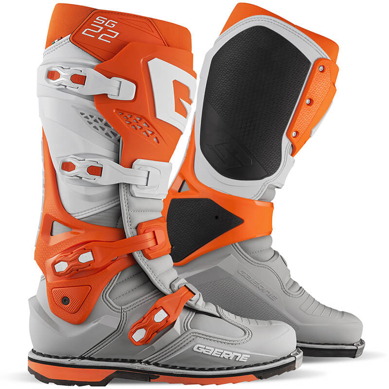 bottes gaerne motocross sg22 orange gris 2025