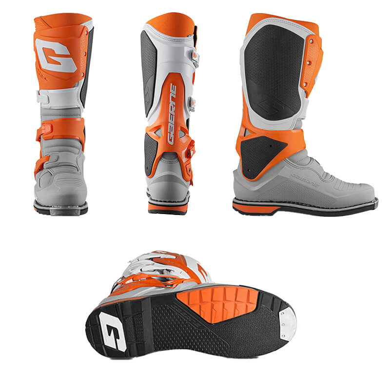 bottes gaerne motocross sg22 orange gris sx 2025