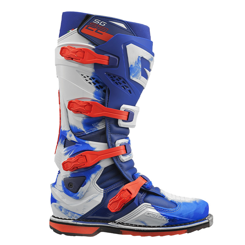 bottes gaerne s22 bleu blanc rouge