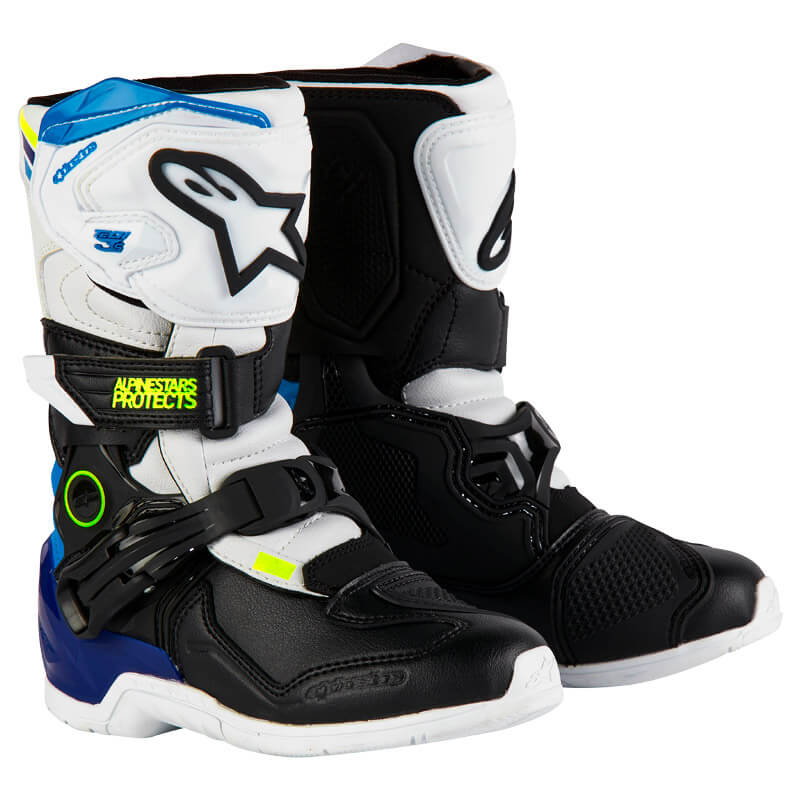 bottes kids alpinestars tech 3s 2024 bleu mx