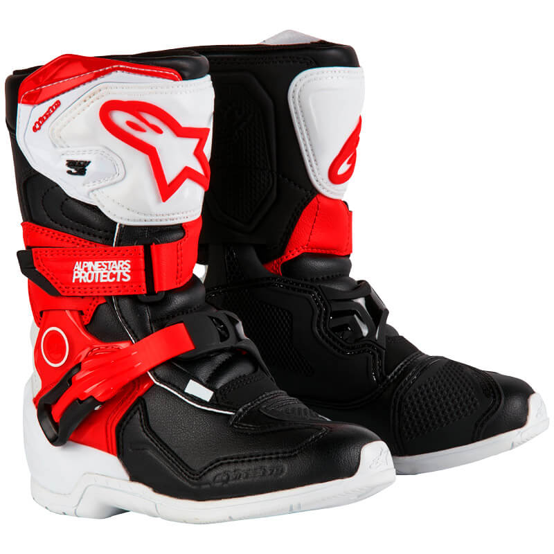 bottes kids alpinestars tech 3s 2024 rouge mx