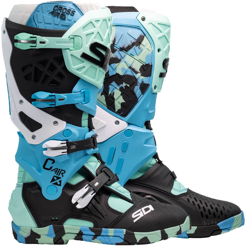 bottes sidi crossair x bleu turquoise