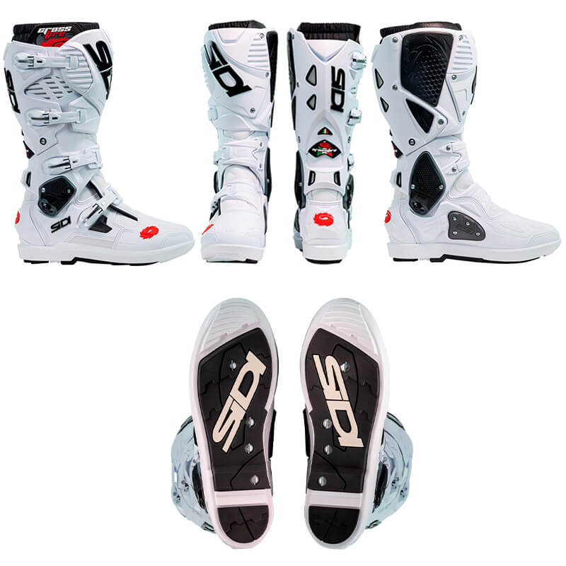 bottes sidi crossfire 3 srs blanc 2025 cross
