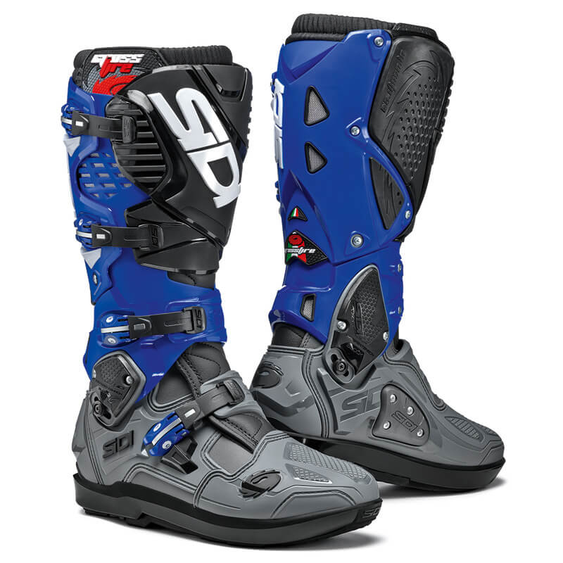 bottes sidi crossfire 3 srs bleu gris noir 2022