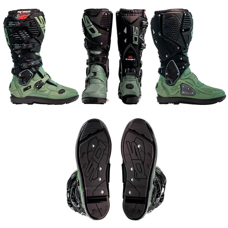 bottes sidi crossfire 3 srs kaki 2025 cross