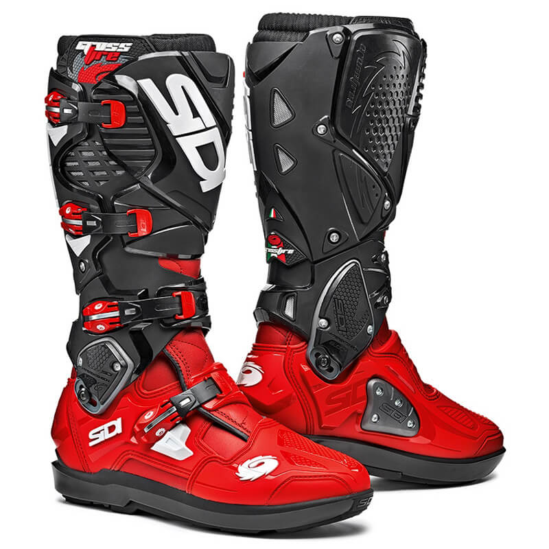 bottes sidi crossfire 3 srs rouge noir 2022