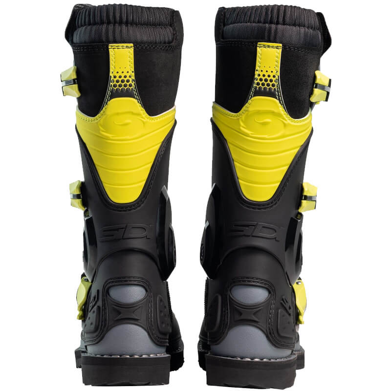 bottes sidi flame cross noir jaune