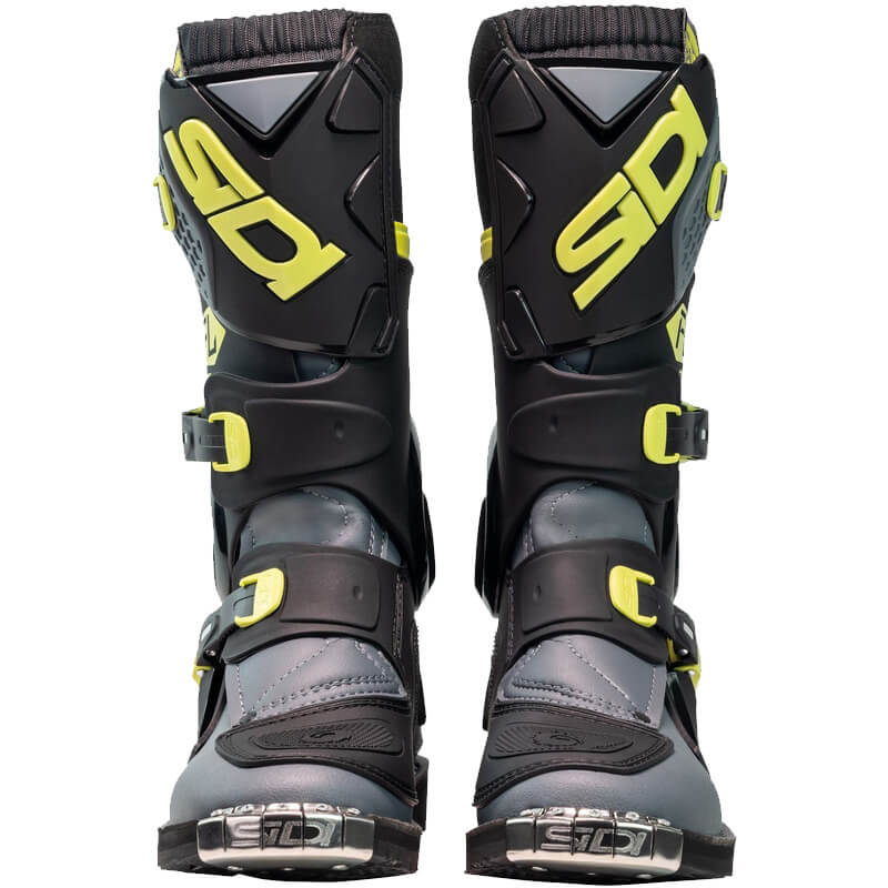 bottes sidi flame noir jaune mx