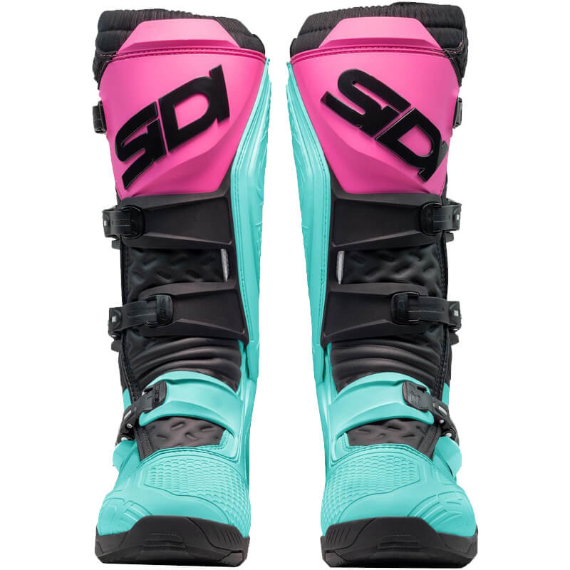 bottes sidi xpower sc bleu rose