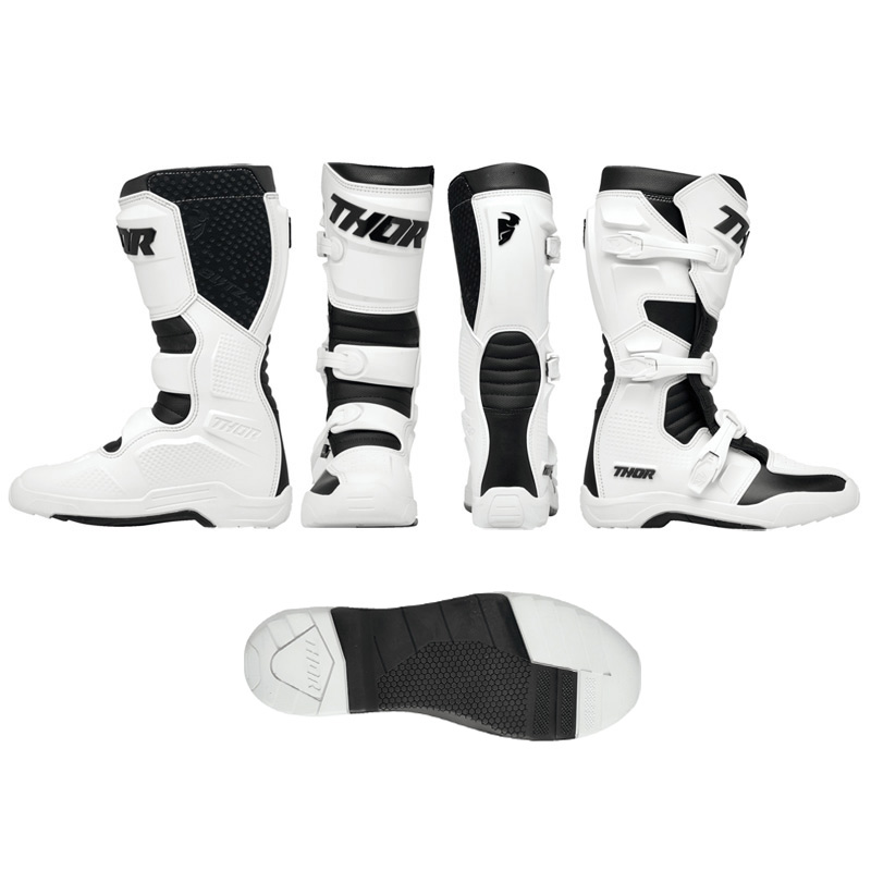 bottes thor mx blitz xr blanc 2024 cross