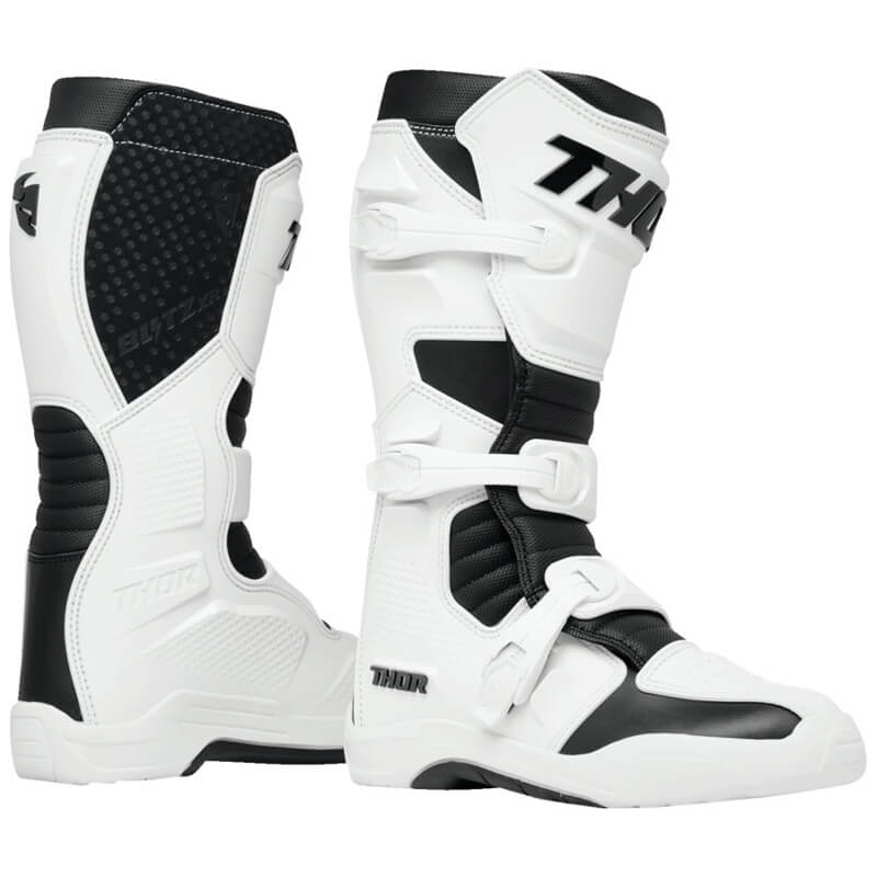 bottes thor mx blitz xr blanc 2024