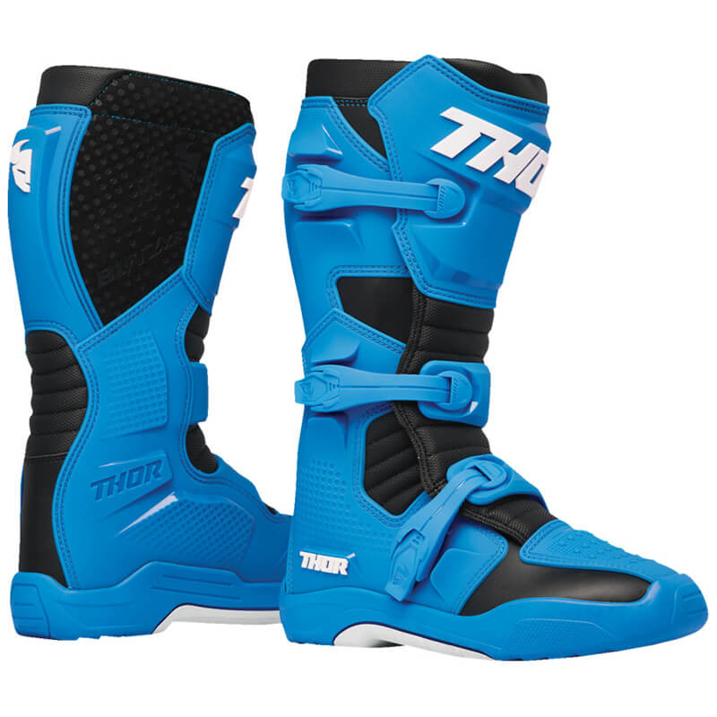 bottes thor mx blitz xr bleu 2024