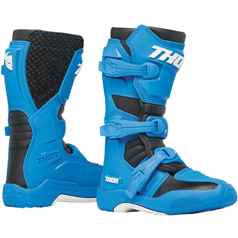 bottes thor mx blitz xr kid bleu