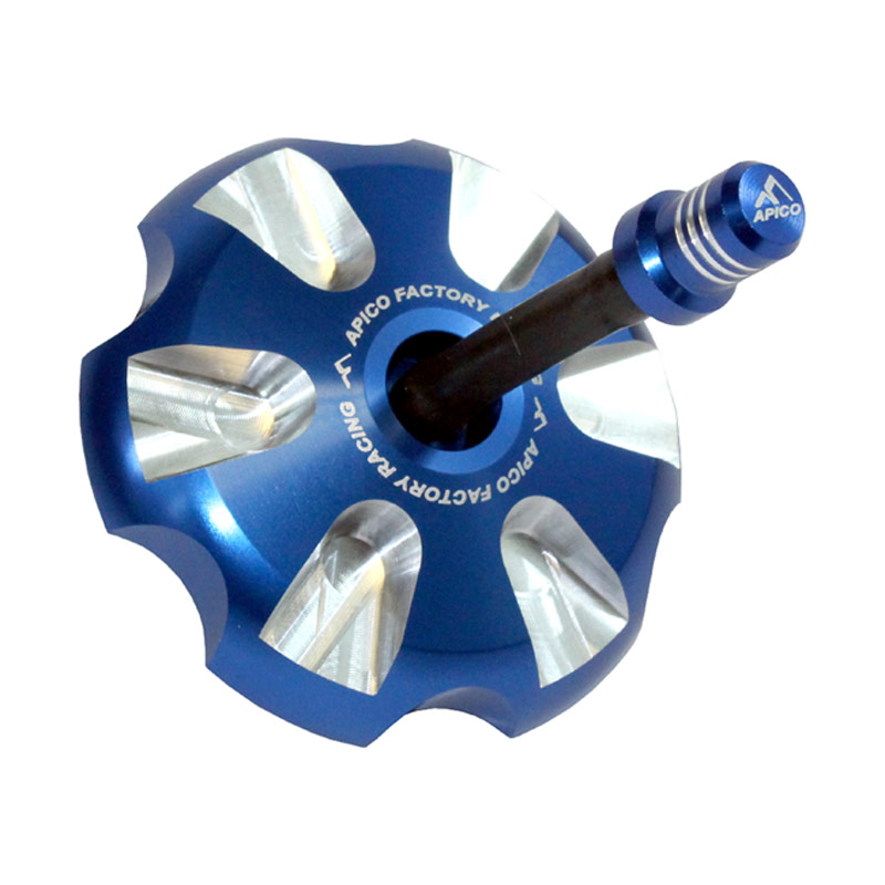 bouchon de reservoir essence anodisee apico SHERCO BLEU