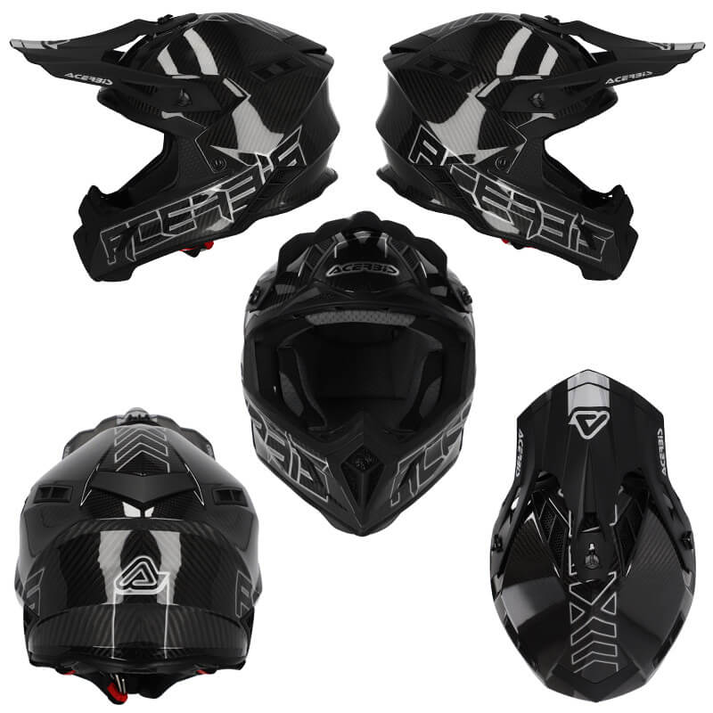 casque acerbis impact steel carbon 22 06 noir 2023 enduro