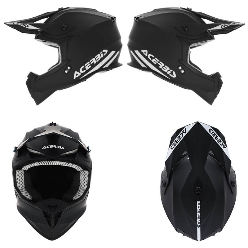 casque acerbis linear color noir 2025 enduro