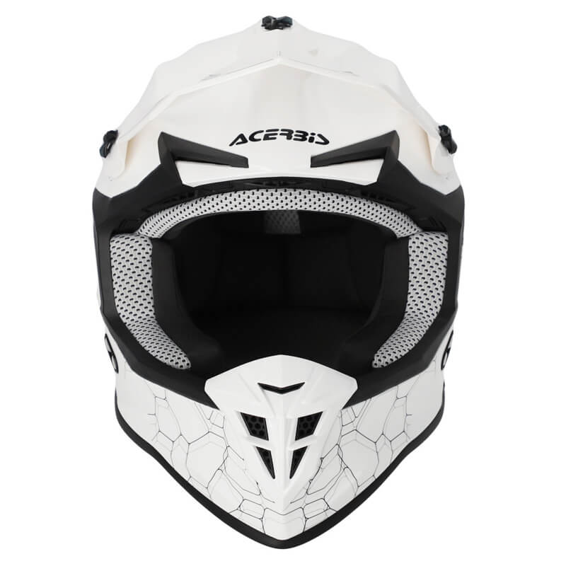 casque acerbis linear solid blanc 2024 motocross