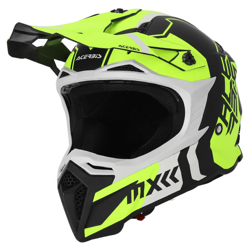 casque acerbis profile 5 22 06 jaune fluo 2023 cross