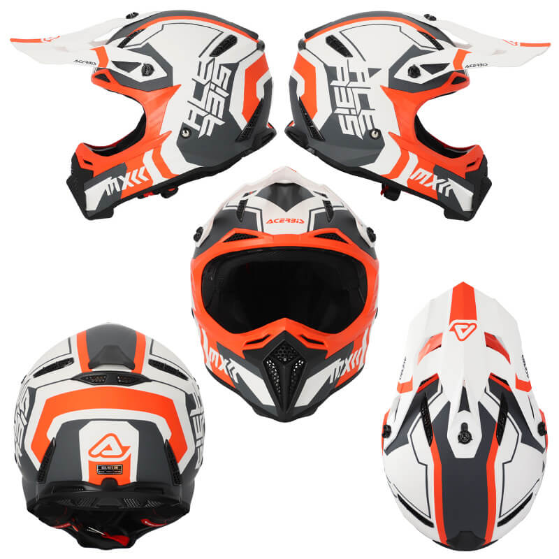 casque acerbis profile 5 22 06 orange 2023 enduro