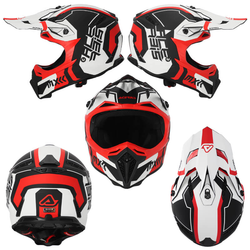 casque acerbis profile 5 22 06 rouge 2023 enduro