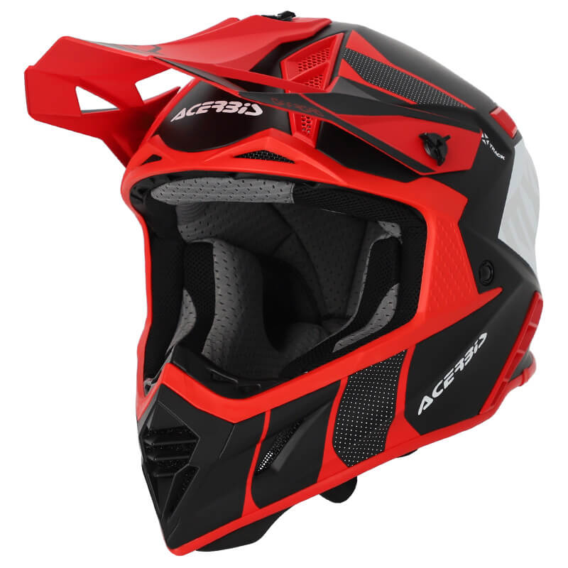 casque acerbis x track 22 06 noir rouge 2023 cross