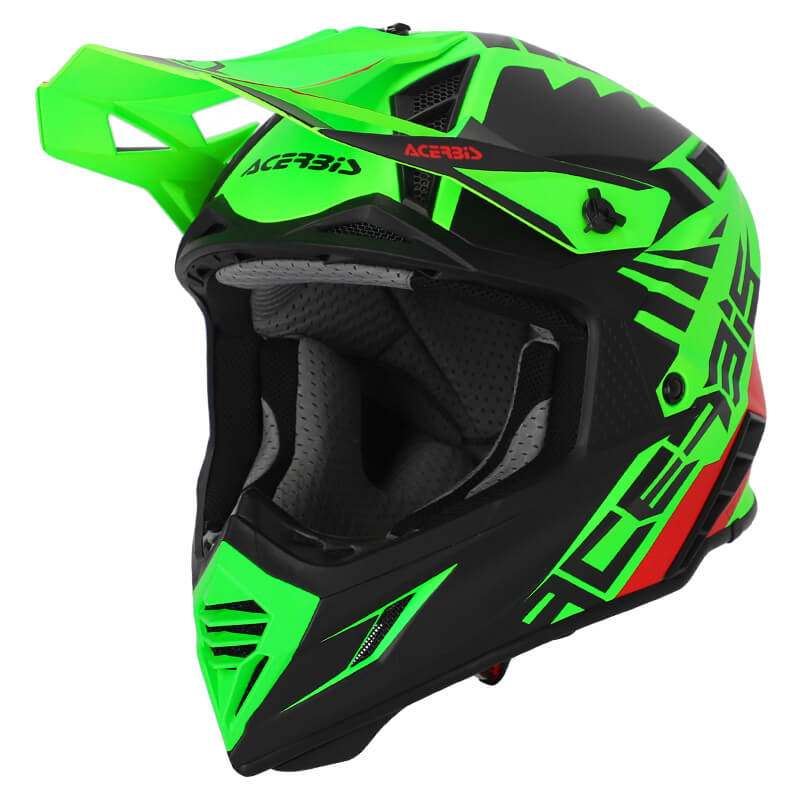 casque acerbis x track 22 06 noir vert fluo 2023 cross