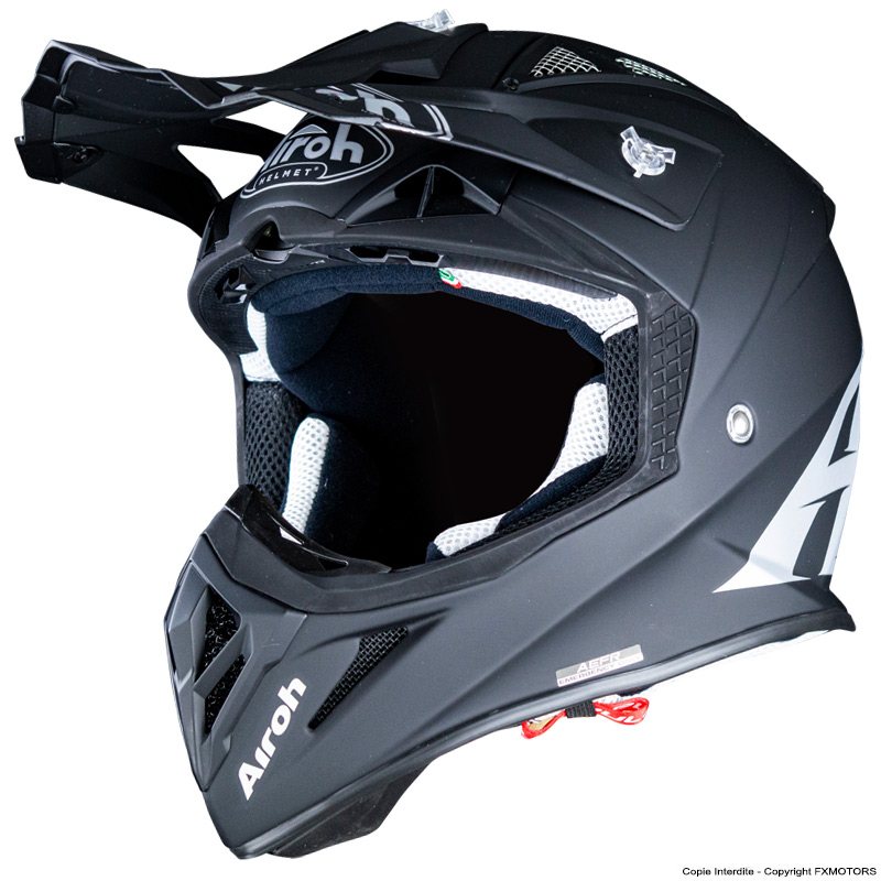 Casque Cross Airoh Aviator Ace Color Noir Mat 2020 Fx Motors