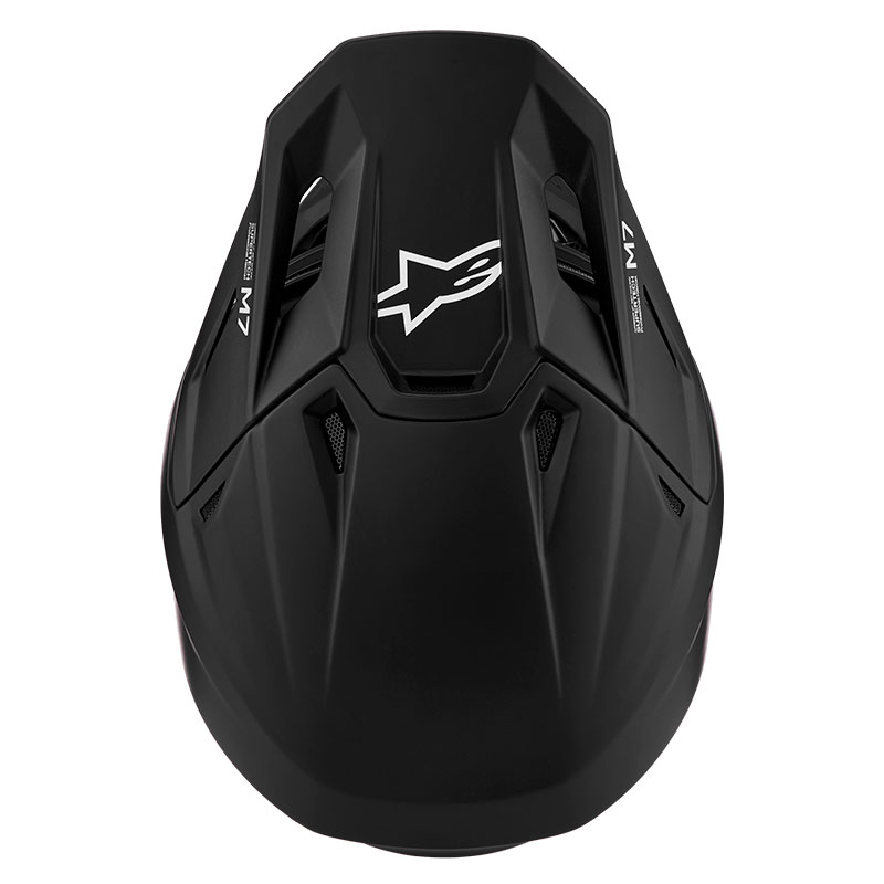 casque alpinestar s m7 solid helmet noir matt haut