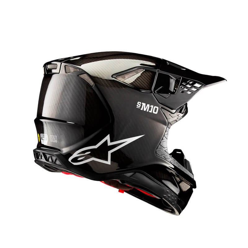 casque alpinestars sm10 solid 2024 noir motocross