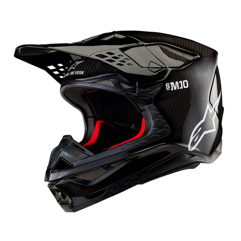 casque alpinestars sm10 solid 2024 noir mx