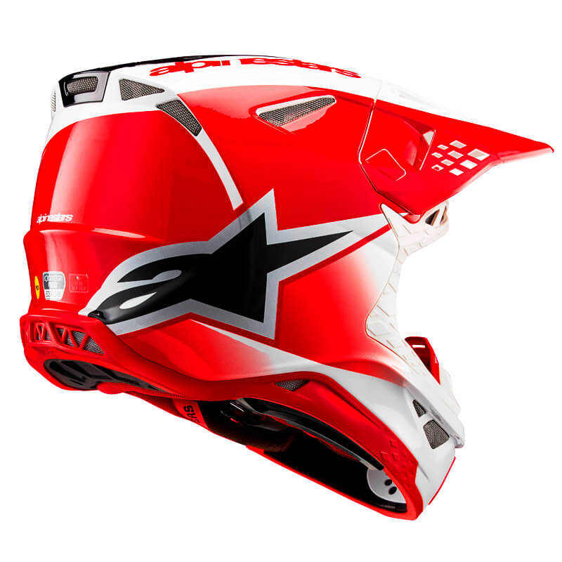casque alpinestars sm10 unite 2024 rouge motocross