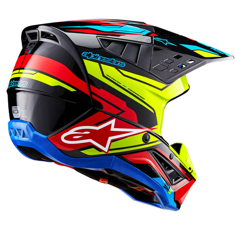 casque alpinestars sm5 action2 2024 noir motocross