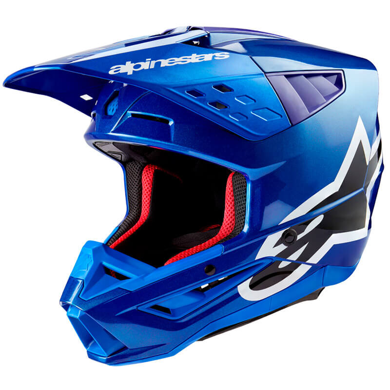 casque alpinestars sm5 corp 2024 bleu mx