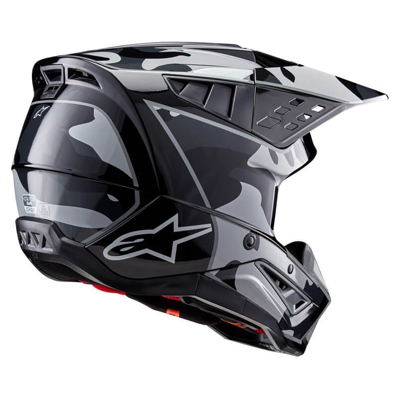 casque alpinestars sm5 rover2 2024 gris motocross