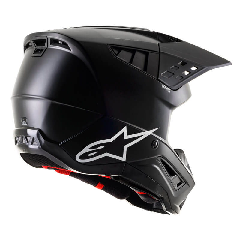 casque alpinestars sm5 solid 2024 noir motocross