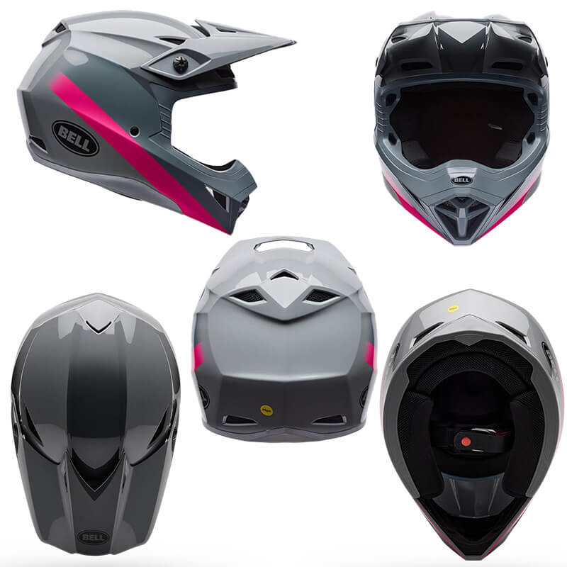 casque bell mx10 aviator gris sx