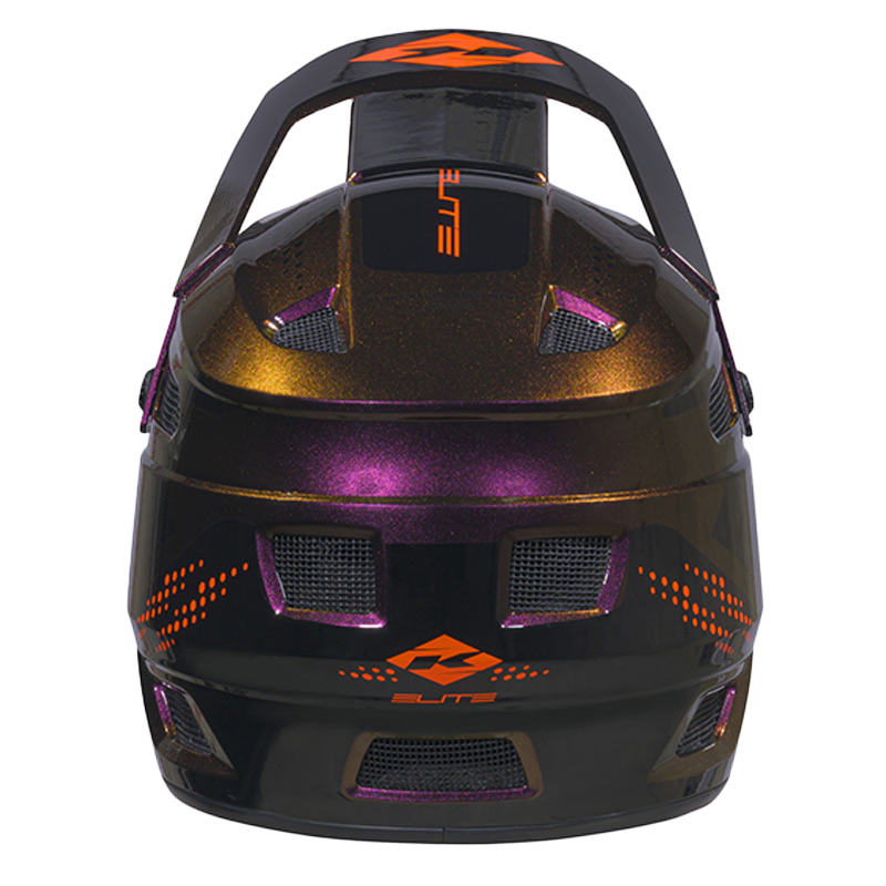 casque bmx elite graphic cameleon orange 27 sx