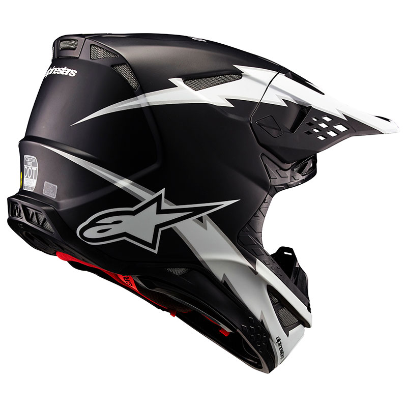 casque cross alpinestars sm10 2026 ampress noir blanc enduro